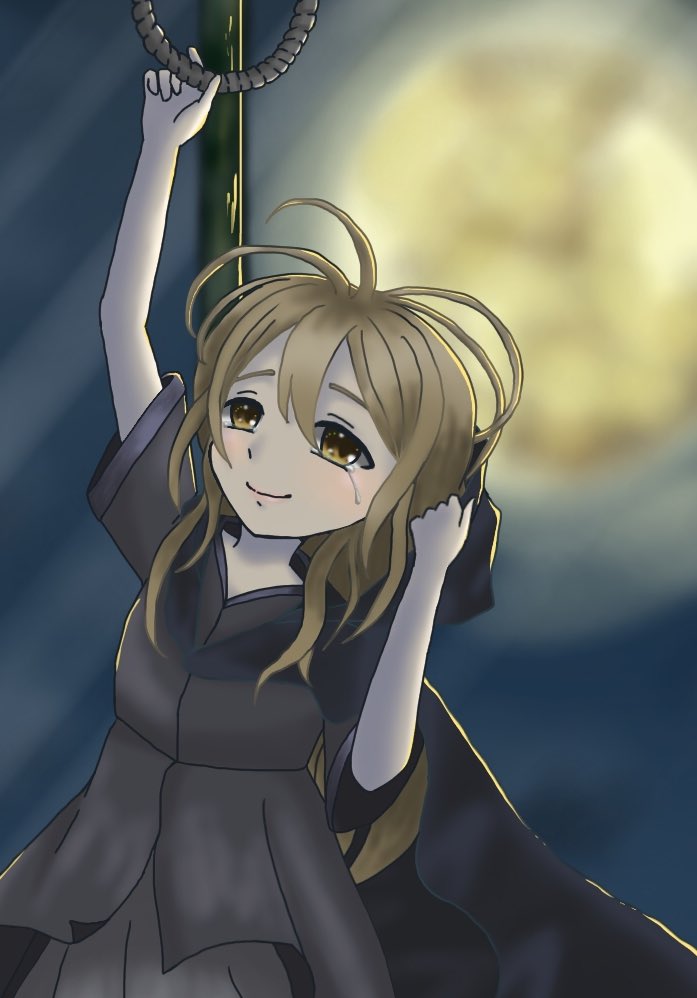 りな えみ No Twitter えみです イラスト描いてみました フリーゲーム 無慈悲な笑顔 の雨ちゃん 残酷で悲しくて でもほんの少し希望を感じる そんなおはなし このイラストはまた会える日までさようなら な場面をイメージしています 無慈悲な