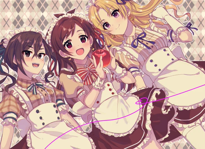 ローソンコラボの衣装かわいすぎる～～
#辻野あかり  #砂塚あきら  #桐生つかさ 