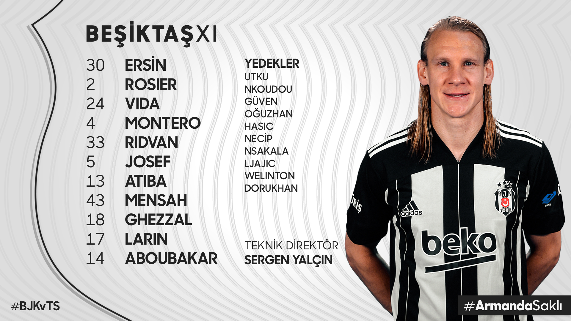 Beşiktaş JK on X: 📄 İstanbulspor maçı ilk 11'imiz. 🦅 #BJKvİST