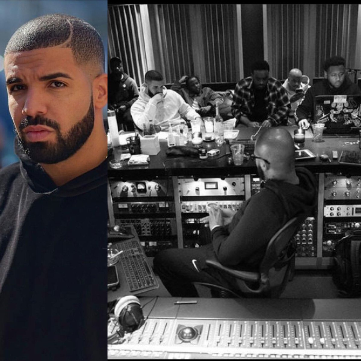 DailyLoud's tweet photo. Drake in the studio finishing up “Certified Lover Boy” 🔥💿 https://t.co/EBgbDfLhJo