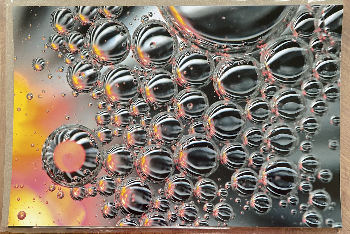 Rachel072967's tweet photo. *DRAW AT NOON TODAY* just comment that you’d like this 12X18” unframed print of oil on water. Will deliver in Regina and within one hour. Will ship at your cost if you live further. https://t.co/juOOjCiv74