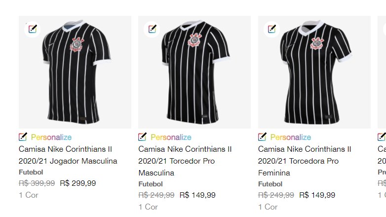 Pin em camisa Corinthians