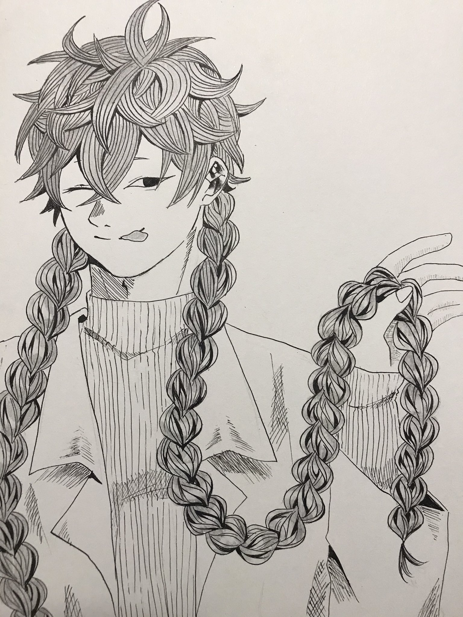 三つ編み男子 Twitter Search Twitter