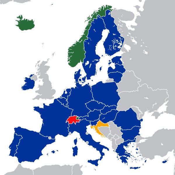 The EEA = the European Economic Area, which stretches from Iceland to the Russian border.It is better known as the Single Market or Common Market.To be a part of it you have to be either in the EU or a member of EFTA. https://en.m.wikipedia.org/wiki/European_Economic_Area