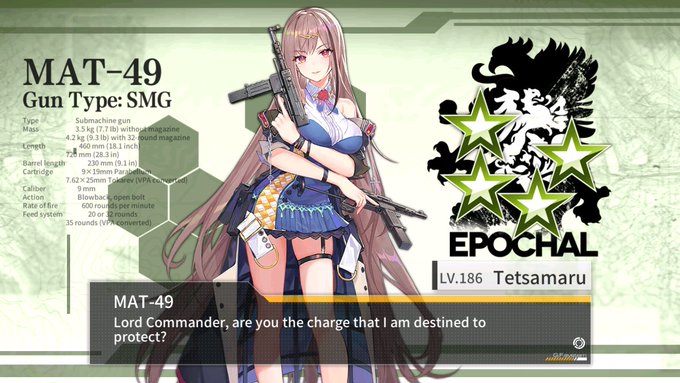Didn't take long for me to get her from 12-4E grinding. Love her design. Now she gets to go on perma<a href="/tag/girlsfrontline"class="tags"><span>#girlsfrontline</span></a>
