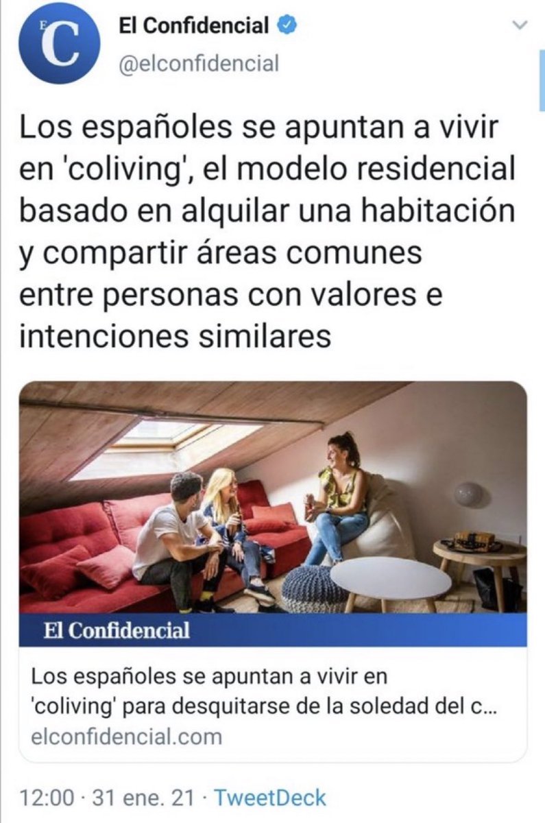 copano's tweet photo. La posibilidad de tener una casa propia para los millennials y z está tan lejos que quieren normalizar y vender como cool el ser allegados. https://t.co/cBjqKRehnh