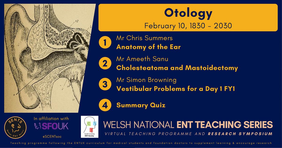 Swansea and Cardiff University ENT Society tweet media