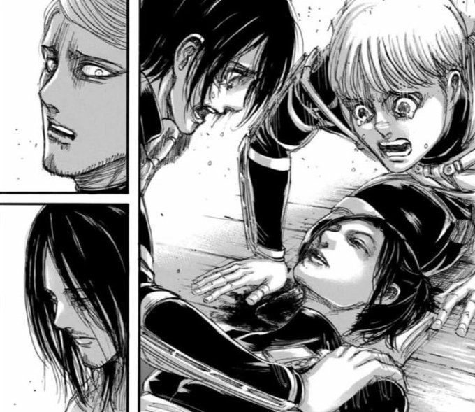 #進撃の巨人
#shingeki 
サシャ……最期まで勇敢な兵士だったね 