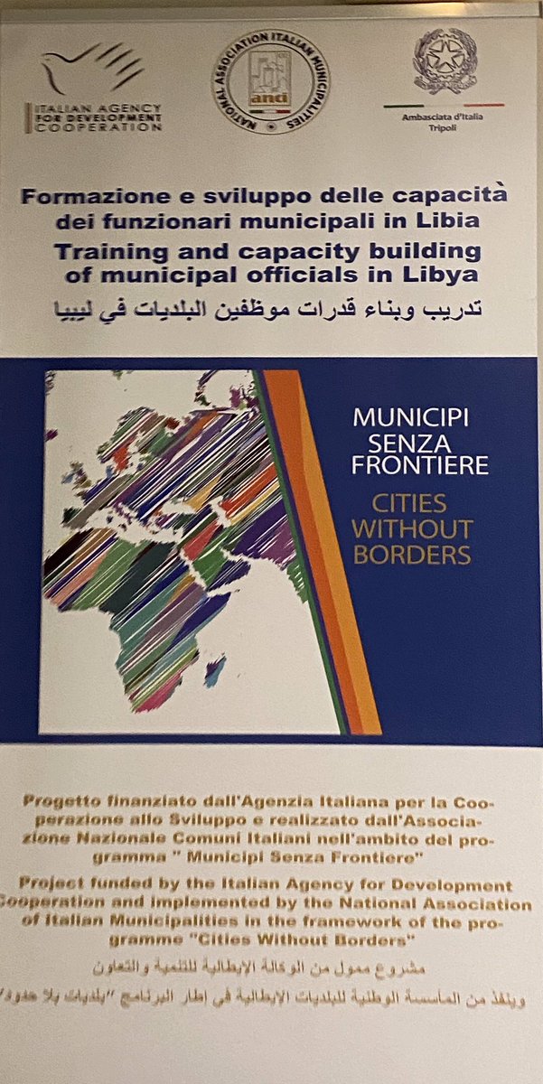 Prima cartolina da Tunisi <a href="/comuni_anci/">comuni_anci</a> <a href="/ItalyinLibya/">Italy in Libya</a> @AICS_Tunisia <a href="/MunicipiSF/">Municipi Senza Frontiere - Cities Without Borders</a> Seminario rafforzamento istituzionale per i Sindaci e funzionari municipali in #Libya facebook.com/1329009604/pos…
