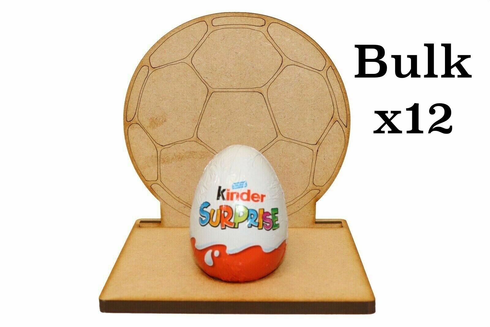 Wooden MDF Dinosaur Craft Easter Kinder Egg Holder Stand Easter Gift BULK x12 