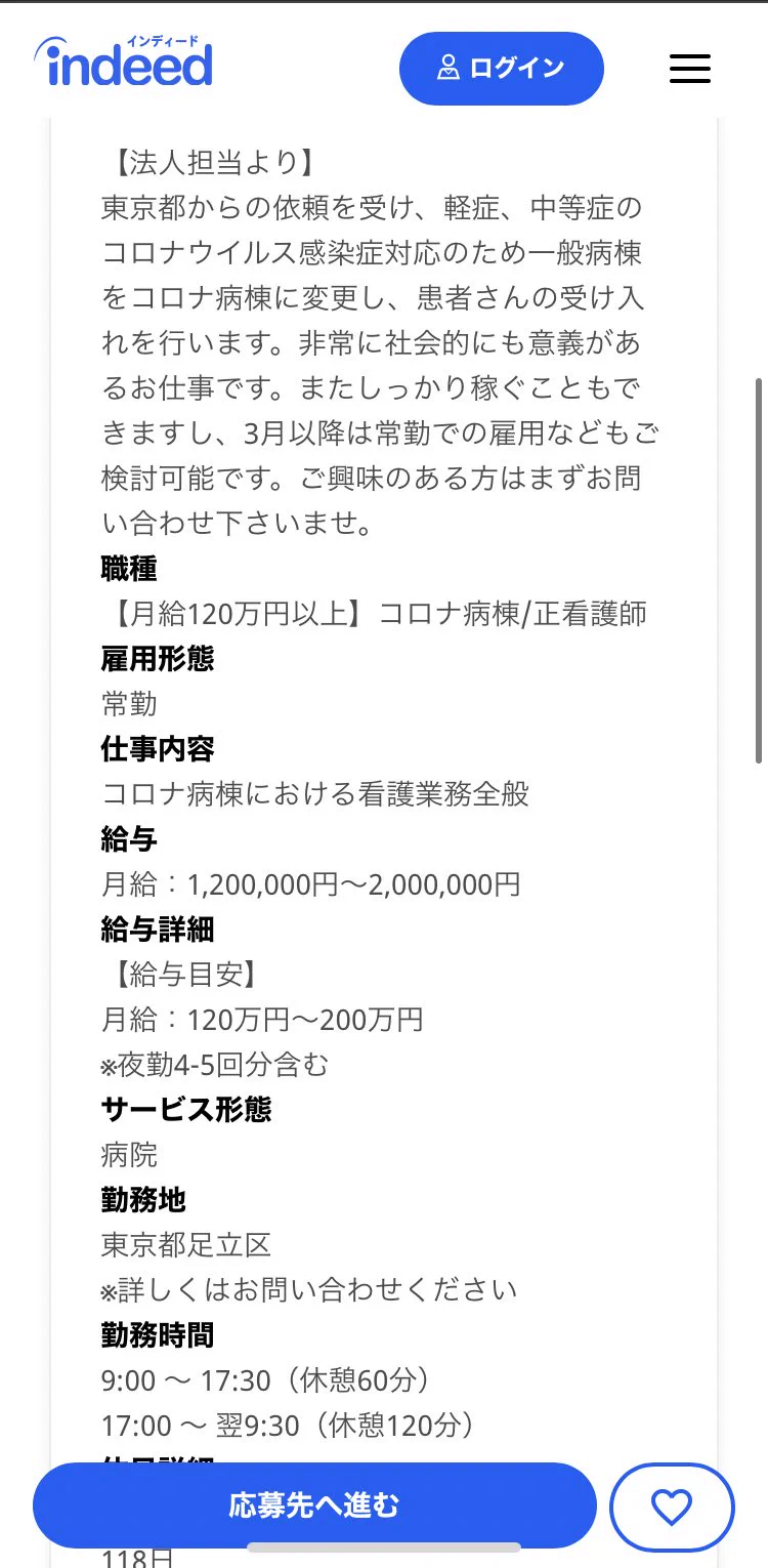 求人サイトに月給120万円の仕事が紹介される！