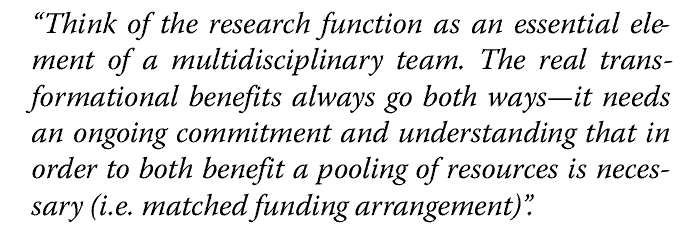 and to create a shared understanding of fragmented local policymaking. To support this, collective spaces for reflection within LG need to be developed that facilitate the 6 building blocks and support new governance arrangements, providing nurturing ground for co-production 5/6