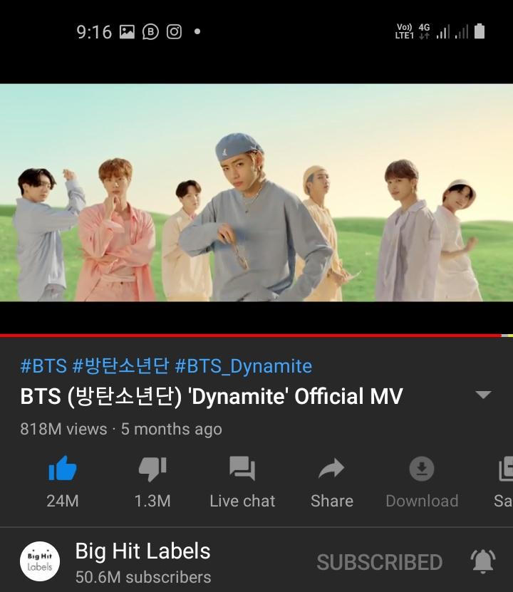 Yuva_army_girl's tweet photo. DYNamiTE ๐ซ
#TeamBlueSky
#indianarmystream
#BTS #ARMY
#YouTube https://t.co/Hv7K0NIbjc