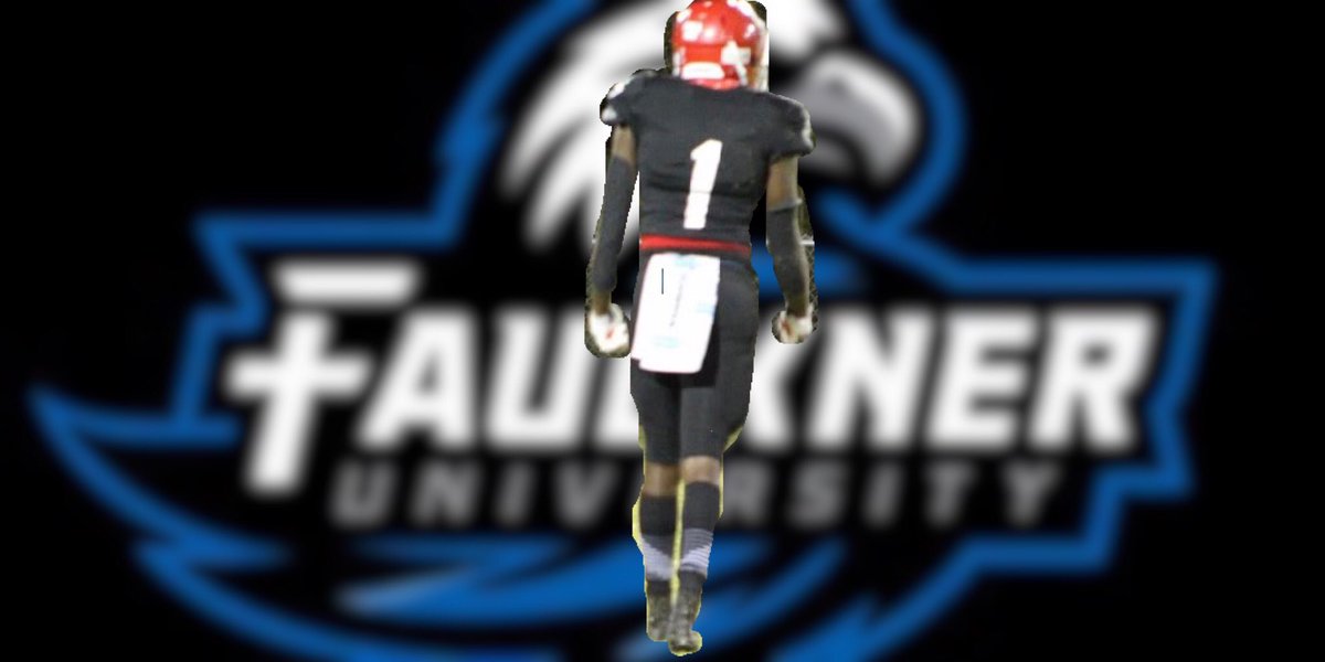 100% Committed to Faulkner University#AGTG🔵⚫️⚪️🦅 @CoachGoodrum @LoachapokaAD @coachnewton7 @ChadSimmons_ @pokafootball