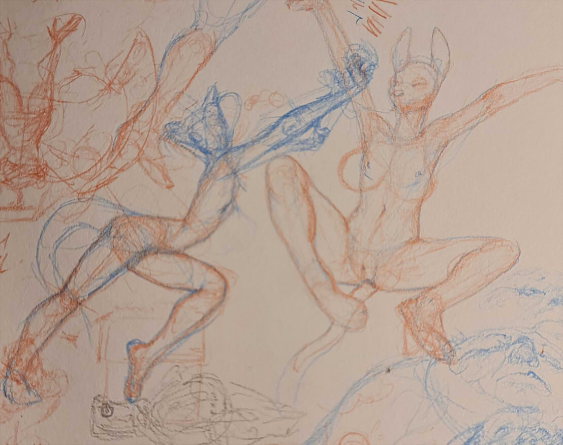 Listening to a bunch of Bodyjar, Goldfinger, Rancid, etc on Spotify made me feel a bit nostalgic so I just felt like flicking through the top layer of sketchbooks in my boxes.