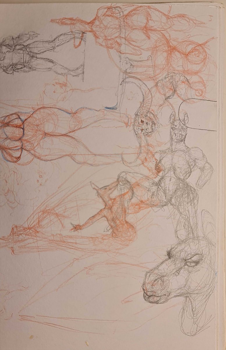 Listening to a bunch of Bodyjar, Goldfinger, Rancid, etc on Spotify made me feel a bit nostalgic so I just felt like flicking through the top layer of sketchbooks in my boxes.