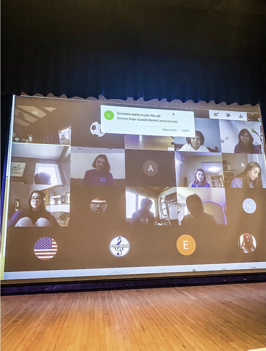 whstrim7550's tweet photo. Wind Ensemble students were visited by a video journalist last Tuesday to be featured in a story about local student musicians during these unprecedented times and how Westhill is so fortunate to still be making music. We’re so proud of you all!! https://t.co/VcaggZw3Uh