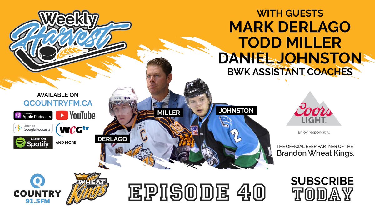 Branden Crowe (@branden_crowe) on Twitter photo Another Sunday of recording the Weekly Harvest!
This week we talk X’s and O’s with the <a href="/bdnwheatkings/">Brandon Wheat Kings</a> Assistant Coaches!
Start marinating your <a href="/billysbeef/">Billysbeef</a> and get the <a href="/coorslightca/">Coors Light Canada</a> Silver Bullets on ice, this will be a great episode. #bdnmb Another Sunday of recording the Weekly Harvest!
This week we talk X’s and O’s with the <a href="/bdnwheatkings/">Brandon Wheat Kings</a> Assistant Coaches!
Start marinating your <a href="/billysbeef/">Billysbeef</a> and get the <a href="/coorslightca/">Coors Light Canada</a> Silver Bullets on ice, this will be a great episode. #bdnmb