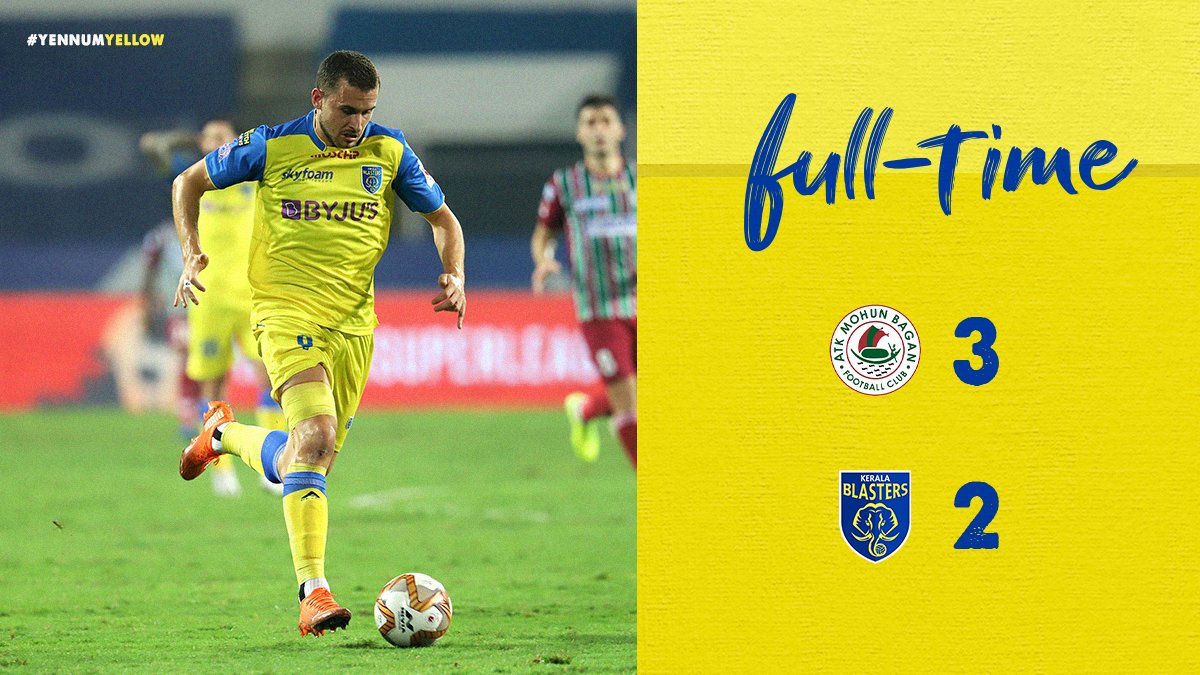 KeralaBlasters's tweet photo. Full-time.

#ATKMBKBFC https://t.co/lkVLEvXUfi