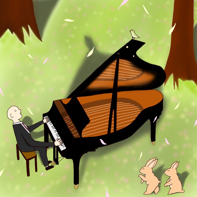 ピアノのtwitterイラスト検索結果