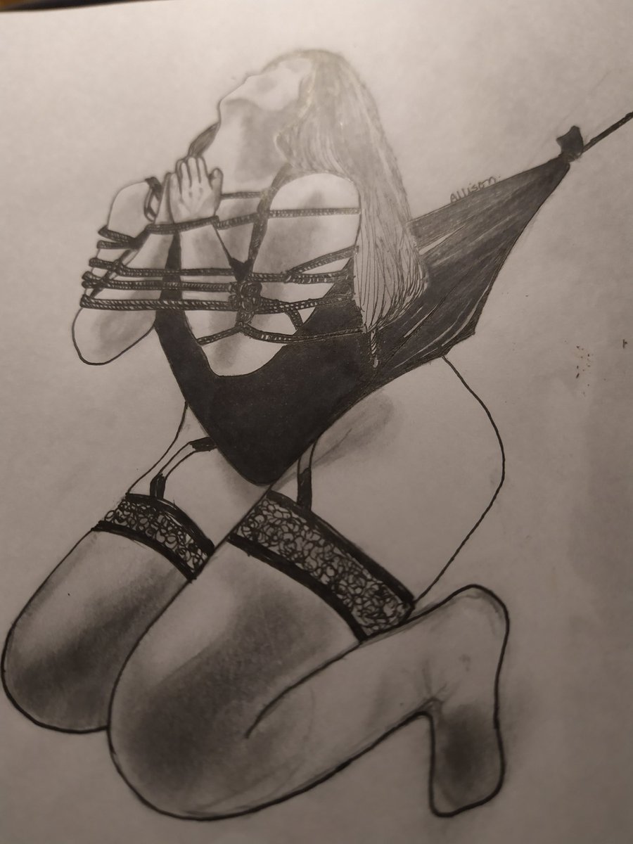 DrewAlliStyle's tweet photo. 🖍️drawing inspired by one of my favorite photographs of: @sinropes ropebunny: @kristinadevyatkina 🌺🌺

#rope #ropeart #ropebondage #art #dessin #kinbaku #ropebunny #shibari #knots #tiedup #shibariart #bondage https://t.co/JQopnRg1Tq