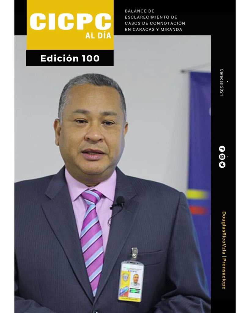 cicpc0349's tweet photo. Conoce la edición número 100 del boletín CICPC Al Día. #Cicpc https://t.co/bCigmidRIt… https://t.co/cPikFLI9Kx