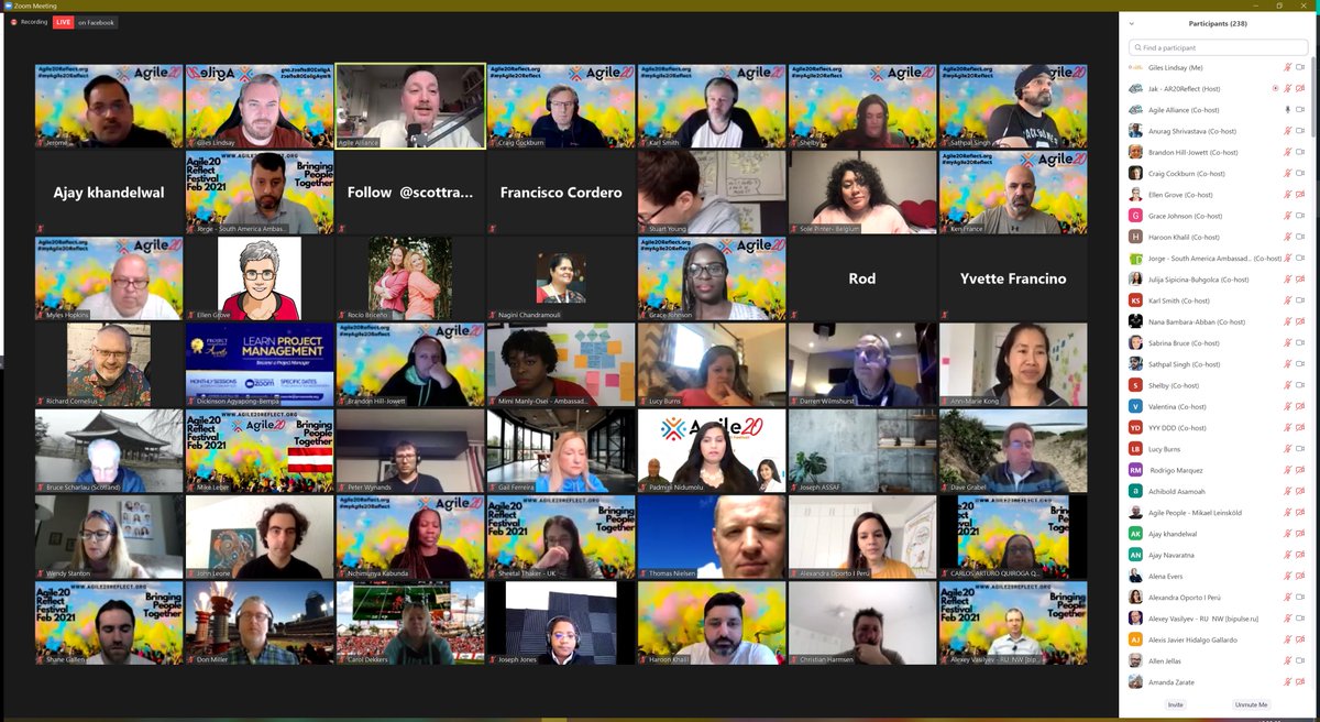 DeltaAgile's tweet image. At the Agile20Reflect Opening Event #myAgile20Reflect :)