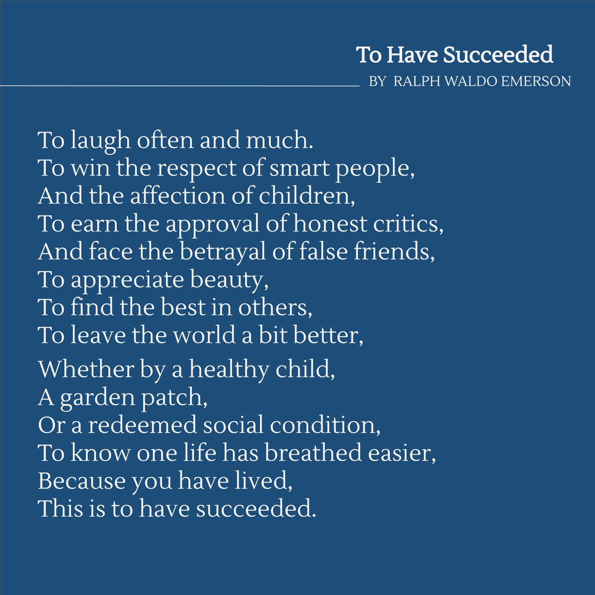 Why do we say we value kindness and generosity and excellence yet spend our lives chasing money, power and fame?  And what parts of ourselves do we give up in the process? #SundayPoem