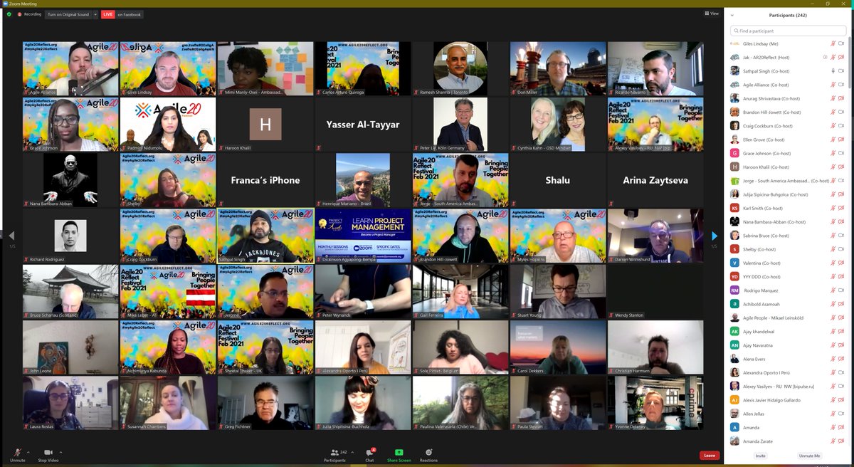 DeltaAgile's tweet image. Even more people attending the Agile20Reflect Opening Event #myAgile20Reflect @Agile20Reflect