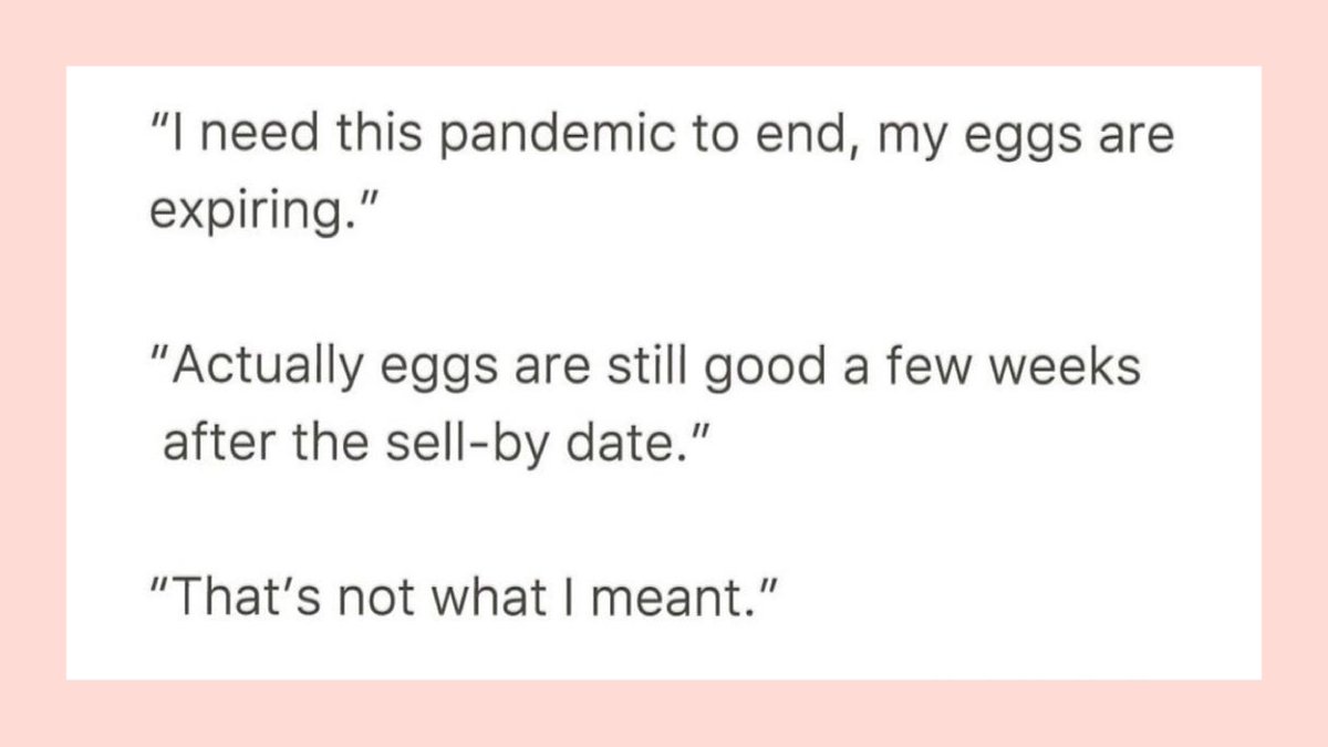 Who can relate? 🙋‍♀️ There's still a few weeks for our biggest egg freezing discount ever: up to $2,021 off. Lots of things feel uncertain right now—your fertility doesn't have to be one. Learn more: bit.ly/35hV2qO

(💬 As seen on Overheard in San Francisco on Instagram.)