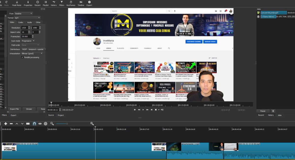 DeiverFlorez's tweet photo. Terminando la edicion 👍

#Bitcoin llegará a $700K a finales de 2021? 

Espéralo en minutos...

#InveMania $BTC @YouTube @LBRYcom https://t.co/CceoeJMBFF