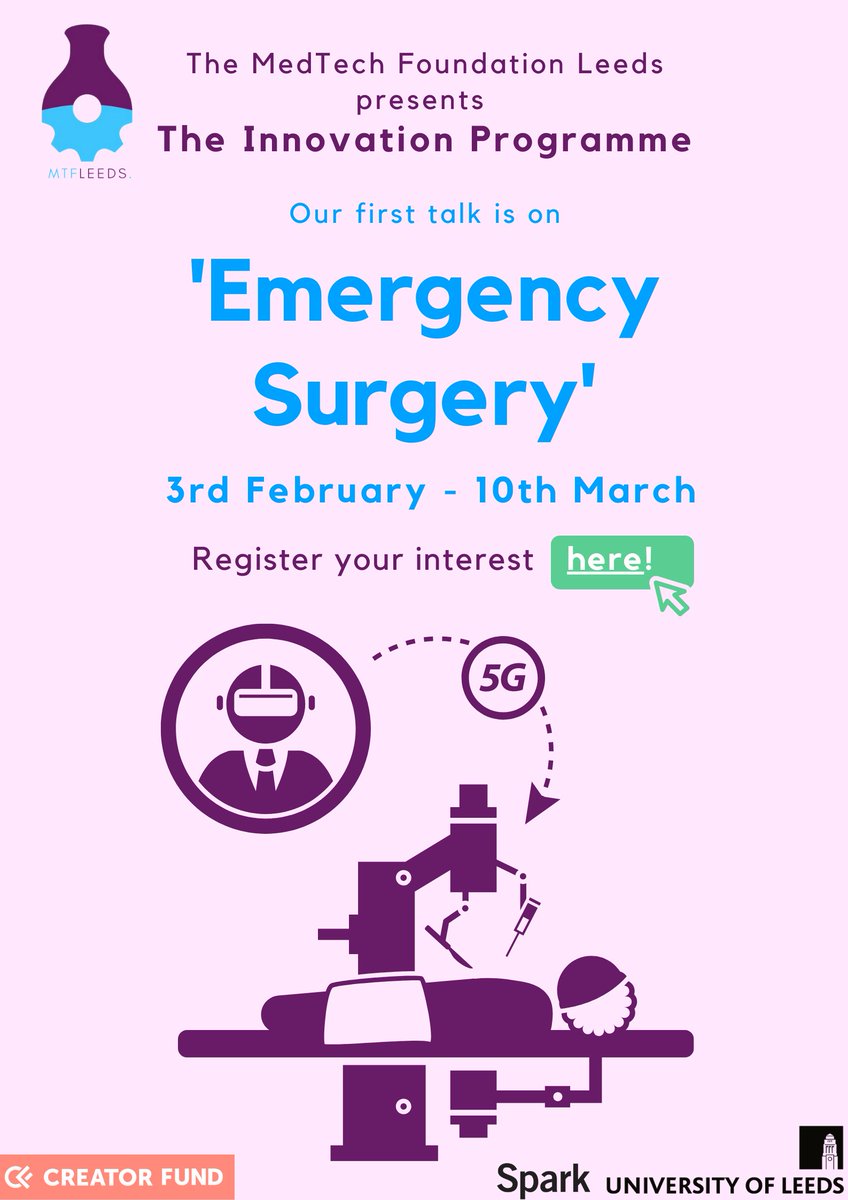 MTFLeeds's tweet photo. FOUR DAYS TO GO!!! We have over 70 people signed up but there are still spaces available. Fill out this form if you're interested: https://t.co/GGYSouKiHS
Our first speaker will be talking on the topic of 'Emergency Surgery'. https://t.co/8PJJZk5nzE