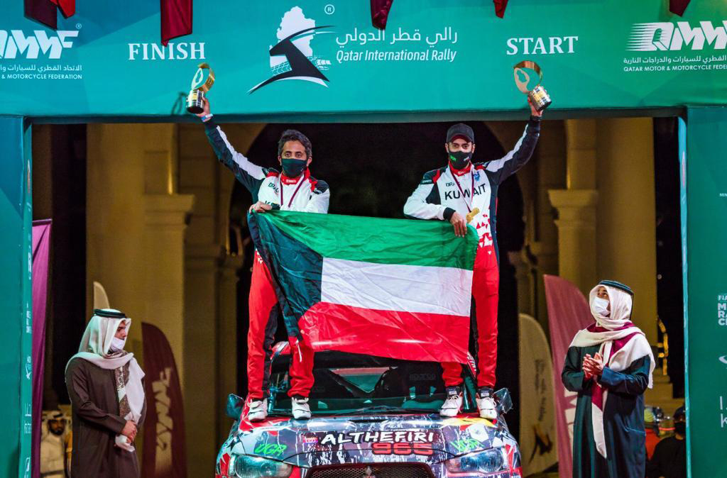 المتسابق مشاري الظفيري يحرز المركز الأول برالي قطر الدولي