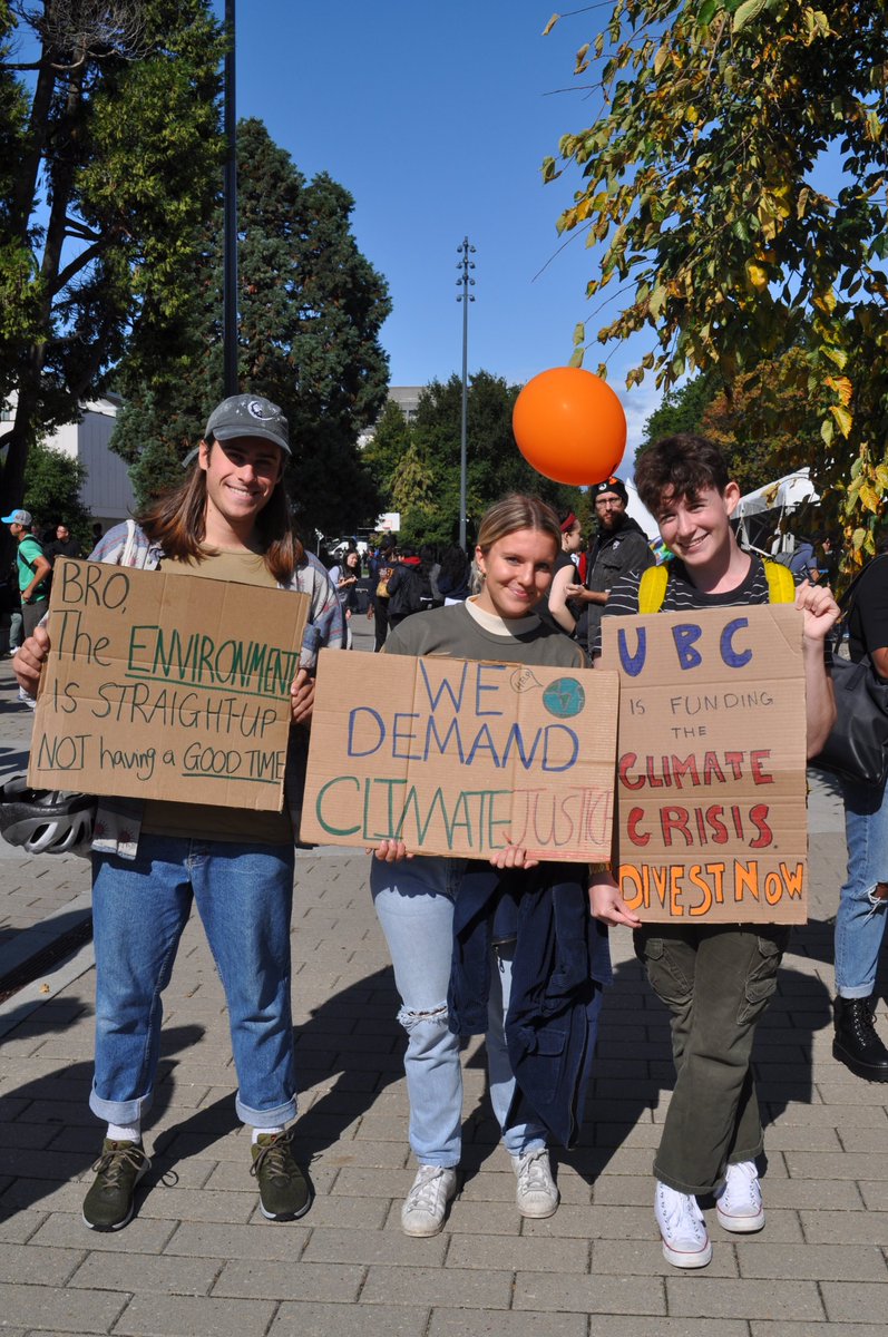 And lastly: tweet and post YOUR climate strike pics with  #UBCDeliver! We went out and striked just for this moment. Let’s make it count!