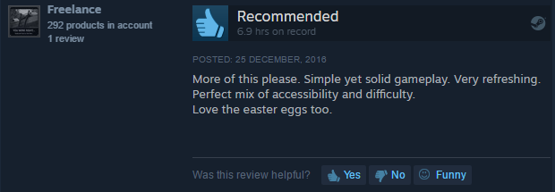Thanks for the review- we've added even more Easter eggs! store.steampowered.com/app/383230/Dun… #indiegame #Steam