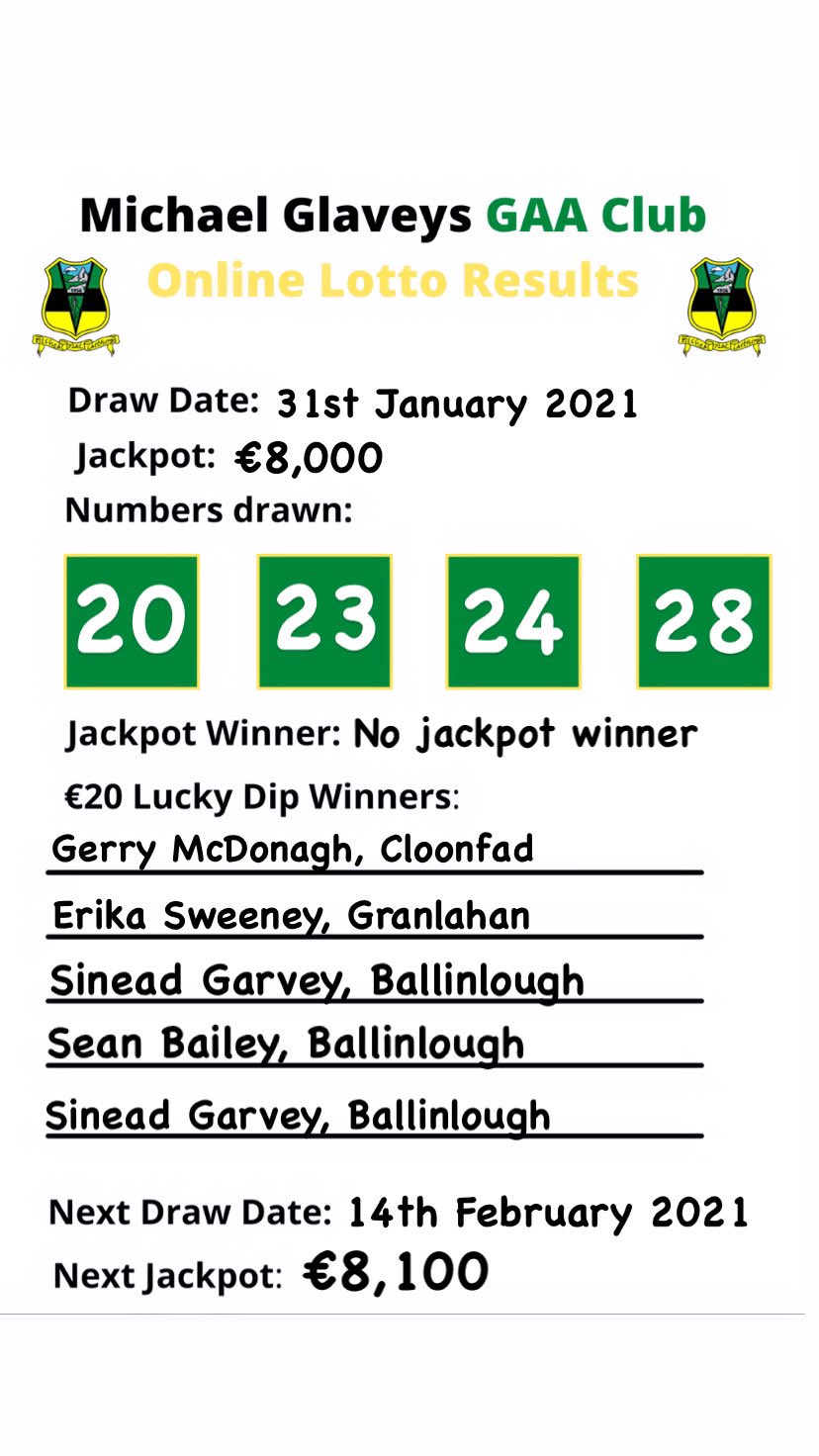 Lotto valentines sale draw results