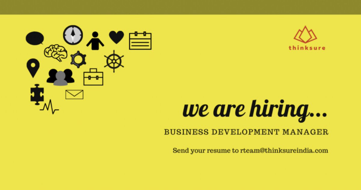thinksureindia's tweet photo. We are hiring BDM (Marketing) in the INDIA location. If you or your known people interested email us at rteam@thinksureindia.com
#DataScience #100DaysOfMLCode #javascript #reactjs #serverless #WomenWhoCode #Linux #100DaysOfCode  #CES202 #programming #devops #cloud #thinksure https://t.co/fZhCkILuOQ