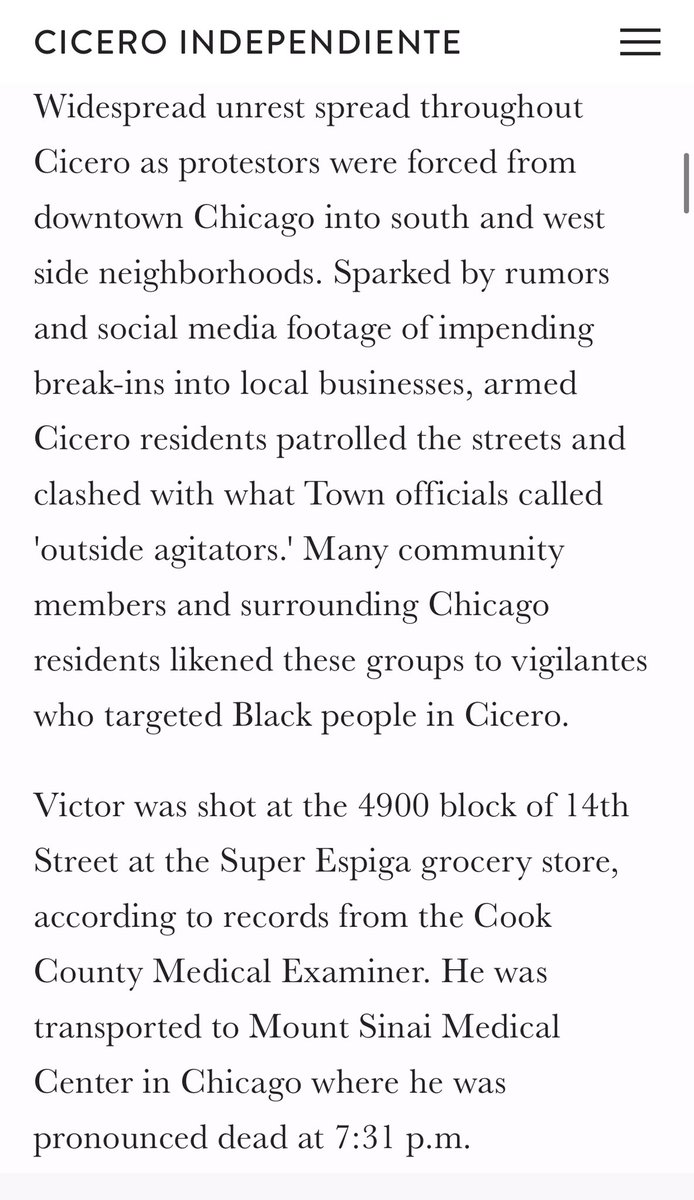 Victor Cazares Jr was shot and killed outside of Chicago. Reports that he was protecting a corner store? None of the articles specify that he was armed but I have a hard time believing this former military member was out in the riots unarmed.