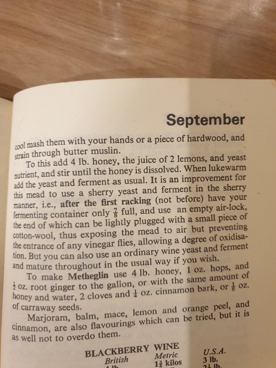 PlymouthTrees's tweet photo. Here you go @BeekeepersHour. This is the recipe I based my melomel on. I used blackberries instead of rosehips. #BeekeepersHour https://t.co/iic6xeWOa6