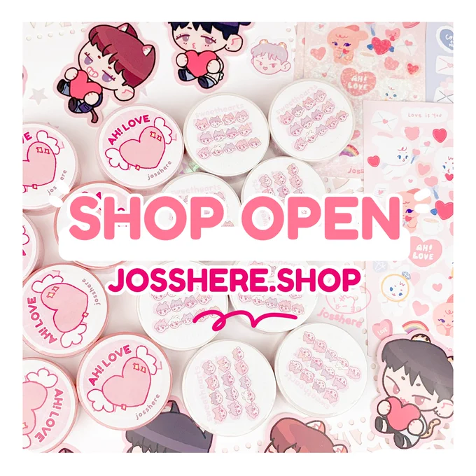 ? my shop is now open again!!

i've added lots of hearts this time around ? new svt washi tapes, including some stamp washi, acrylic charms, and a few new stickers, plus restocks of old ones!! and of course, come get your horanghaes 

shop link in reply ? 