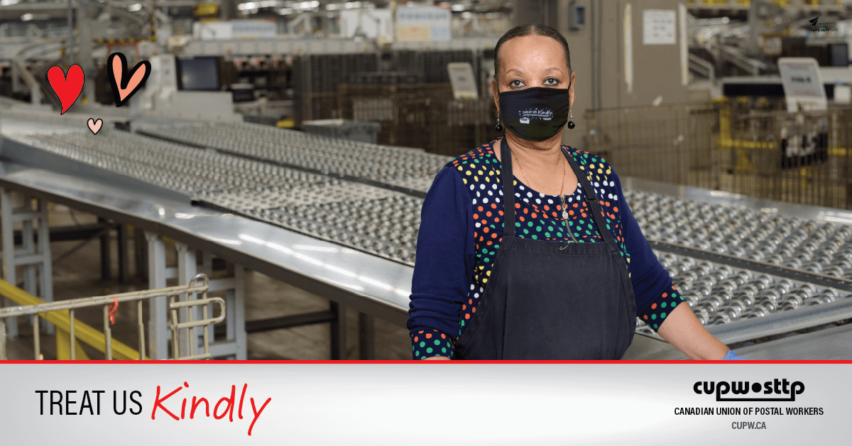 We're proud to serve you, but please remember we are coping with pandemic stress plus extremely high parcel volumes. We're still in this together! #treatuskindly #covid19 #flattenthecurve