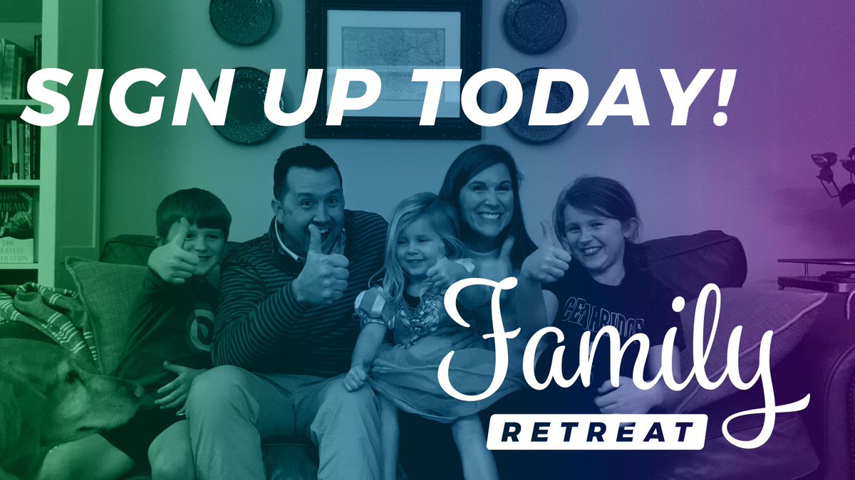 redeemertulsa's tweet photo. Today is the last day to sign up for Family Retreat! Join us March 5&amp;6 for an amazing weekend for your family to get away to plan, pray, and play together. https://t.co/kd30zPVScm https://t.co/WI41O5dj4F