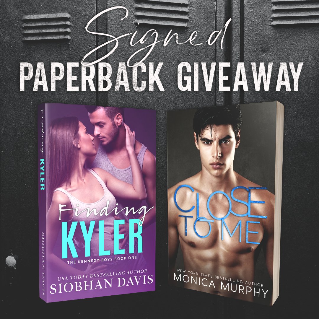 Last chance to #win a signed paperback copy of Finding Kyler and Close to Me by <a href="/MsMonicaMurphy/">Monica Murphy</a>. This international #giveaway closes in a few days so enter now: bit.ly/3ntk6SU
#win #signedpaperback #signedpaperbacks #contemporaryromance #romancereaders