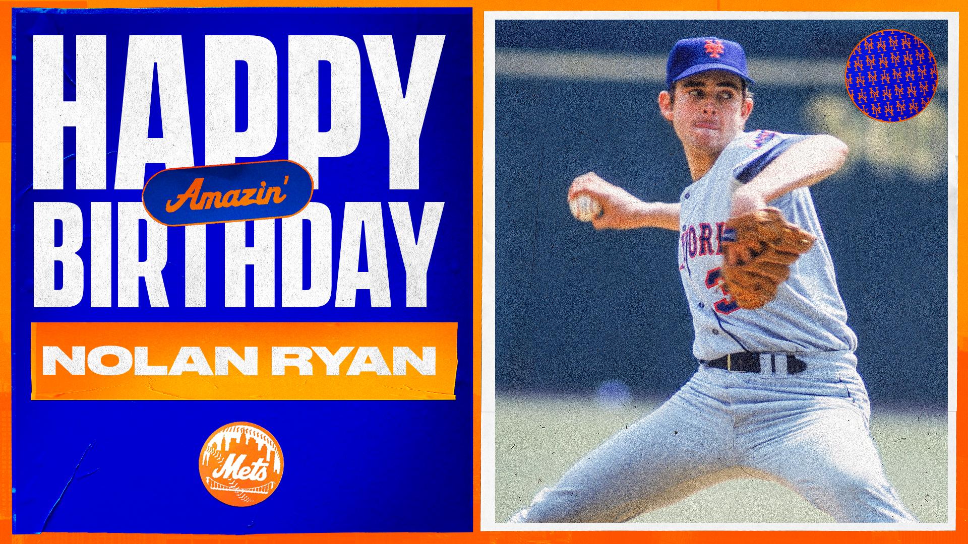 New York Mets on X: Happy birthday, Nolan Ryan! 🎂🥳   / X