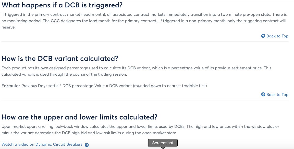 I tried looking up the limit moves for  $SI_F, but they've transitioned to CME Group's Dynamic Circuit Breaker (DCB) methodology and I am just a simple former fighter pilot, MBA, etc. so don't know. These are circuit breakers and only good for 2-minute halts.