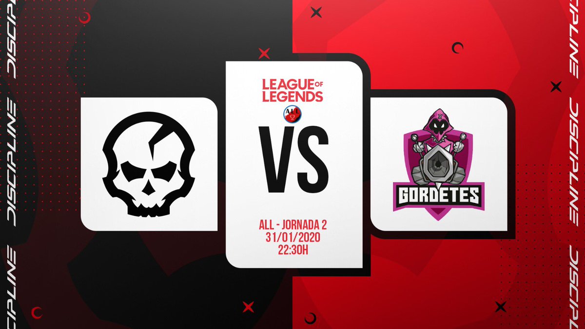 | #LOL | 

Hoy tenemos segunda jornada de la <a href="/ALL_lolleague/">ALL - Amateur Lol League</a> y vamos a buscar la primera victoria de la liga ante <a href="/GordetesT/">Gordetes Team</a> 💪🏼🔝

📺 twitch.tv/all_amateur_lo…

| #BeDiscipline |