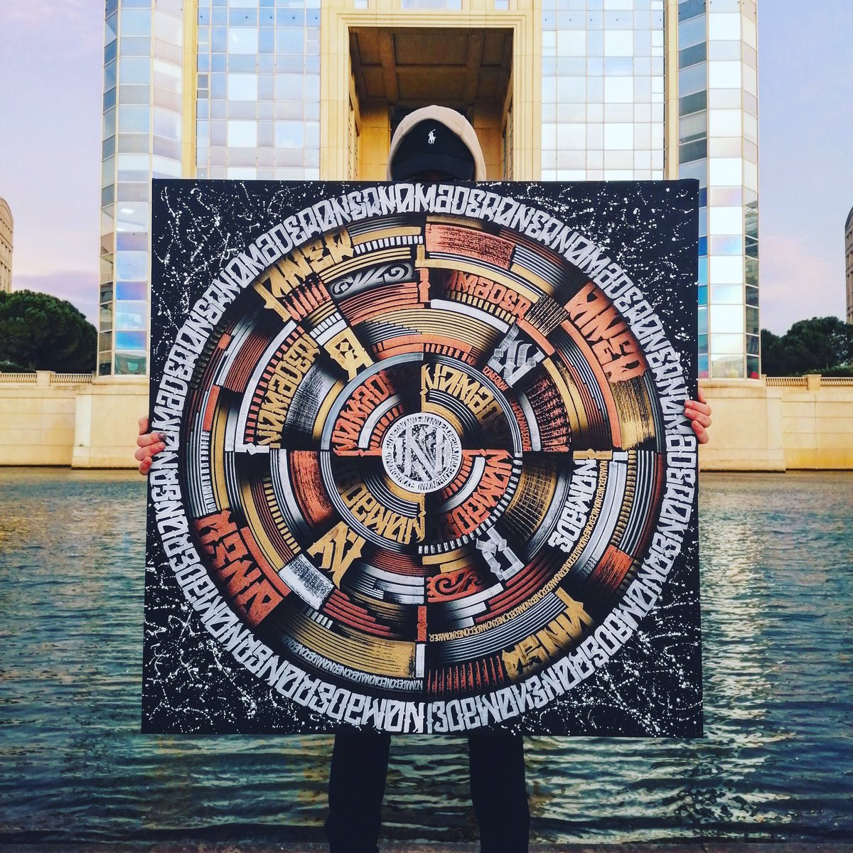 Maderno_'s tweet photo. —- CestleNvol.5 —-                                  Canvas 100x100cm.                                #montpellier   #igersmontpellier   #hotelderegionmontpellier #ralphlauren #water #calligraffiti #corabook #lettering #ilovegraffiti #handstyler #abstractpainting #nftart #painting https://t.co/KaCRWaCJyr