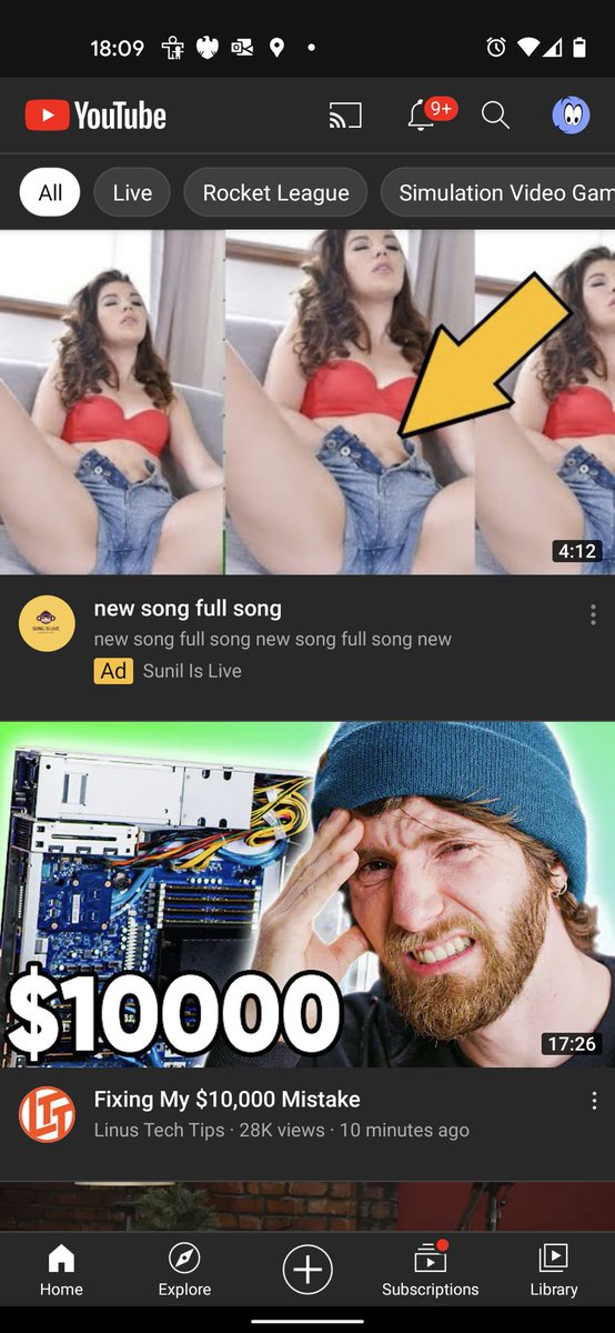 <a href="/YouTube/">YouTube</a> what the actual F YouTube?

Does no one moderate your ads?

#youtube #ads #wtf