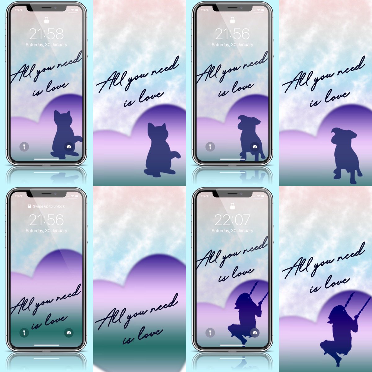 DSprkplg's tweet photo. Happy #SundayWallday guys!! Today we have a few different options for you to choose from.
You can get these from my instagram and from my blog. Enjoy and have a lovely day! 😍🥰😘
#ios14homescreen
#appleiphone
#iphonewallpaper
#androidwallpaper
#digitalart
#wallpaper https://t.co/IIMfutV2aK