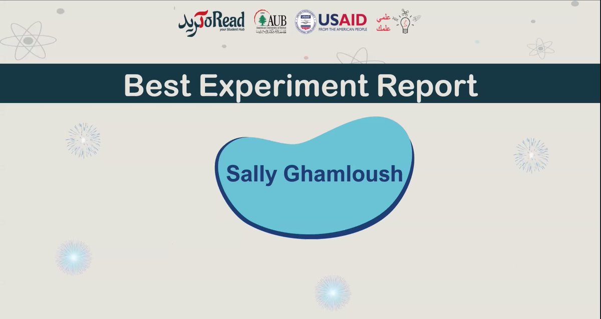 aub_hes's tweet photo. Congratulations to all four selected teams and the best experiment report participant: Sally Ghamloush. On the behalf of the jury we wish all 80 participants the best in their future endeavors. @KarenChahine @CCECS_AUB @SHarkouss @pkaram_ @MalekTabbal https://t.co/1ipdgG9Yws